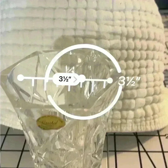 CRISTAL- French Lead Crystal Bud Vase - Picture 3 of 4